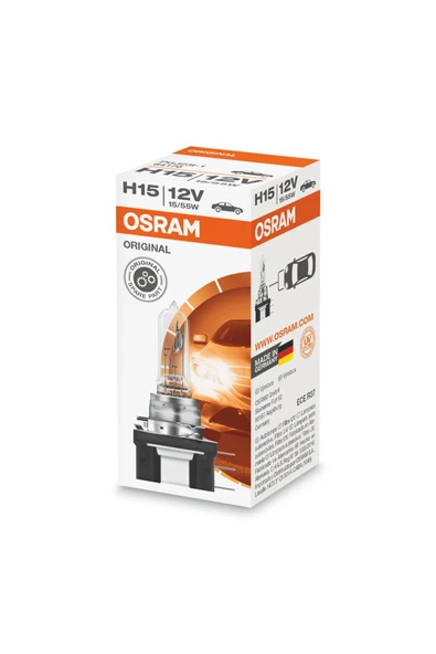 Osram Ampul 12v H15 15-55w Çift Telli Far Ve Sis Osram 64176