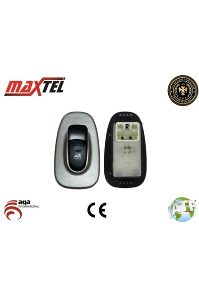 Maxtel Cam Anahtarı Hyundai Accent 2000>arka (beyaz Soket Kasalı) -18203005