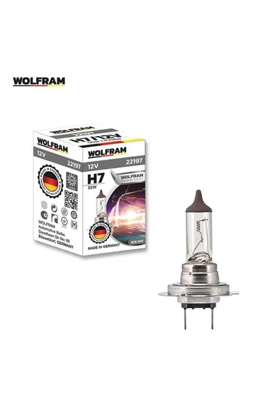 WOLFRAM 12V H7 AMPUL 55W STANDART GERMANY