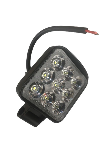 TAS Motosiklet Sis Farı 12 V 9 Led 27w Aliminyum Beyaz Işık L-1118 - 2