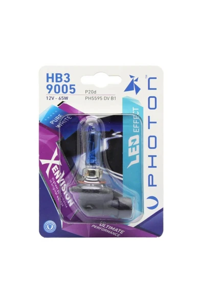 Photon Hb3 9005 12v 65w Xen Vision Blister (TEKLİ BLİSTER)