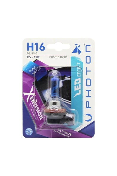 Photon H16 12v 19w Xen Vision Blister (TEKLİ BLİSTER)