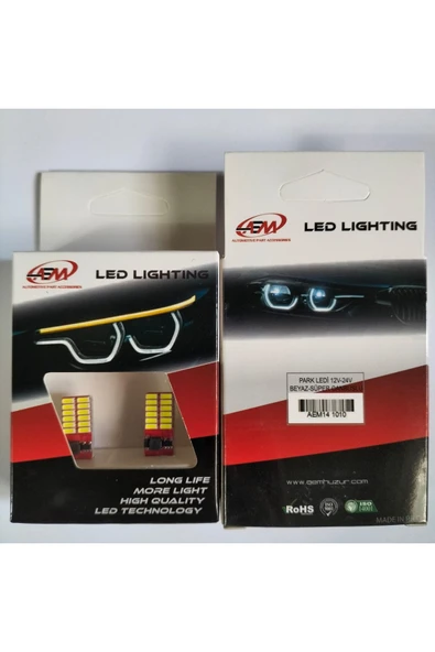 AEM 1010 Park Ledi 12v-24v Beyaz Süper Canbuslu - 2