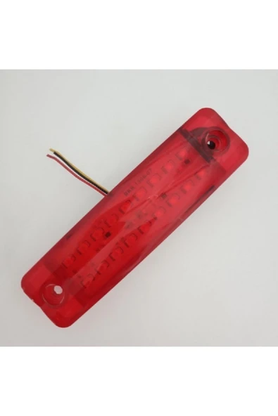 T.A.S. 18 Ledli  Parmak Led Lamba Kırmızı 12v (2 Adet) - Resim 2