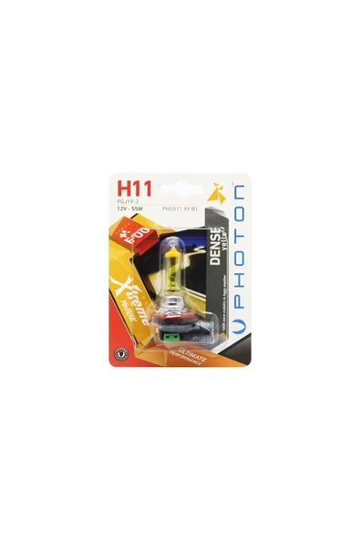 Photon H11 12v 55w Xtreme Yellow (TEKLİ BLİSTER) Ph5511 Xy B1 - 2