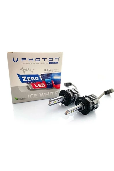 Zero H7 3 Plus Fransız Led 12volt-24volt Ice White Fansız