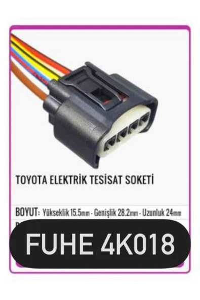 fuhe Fhe 4k018 Toyota Elektrik Tesisat Soketi