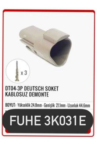 fuhe Fhe 3k031e Dt04-3p Deutsch Soket Kablosuz Demonte