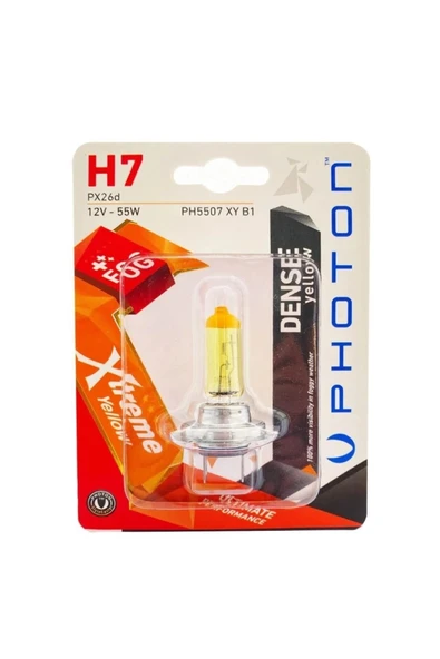 Photon H7 12v 55w Xtreme Yellow (TEKLİ BLİSTER) Ph5507 Xy B1 ürün görseli