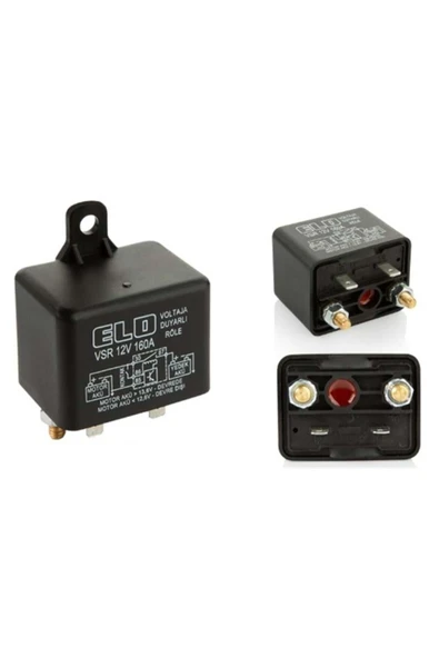 12v Akü Ayırıcı Akıllı Vsr Röle 160 A (VOLTAJA DUYARLI) (TOZ KORUMALI)