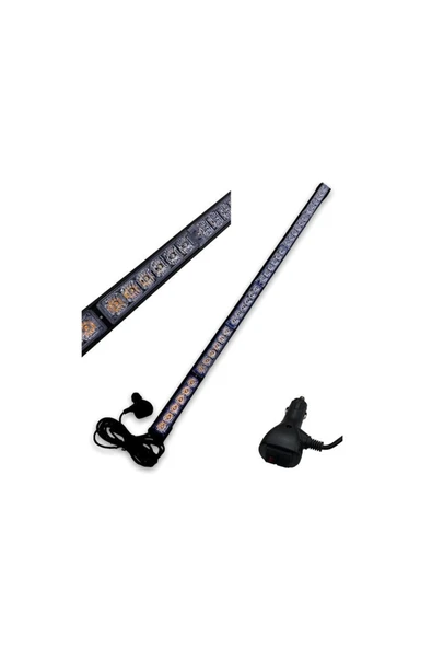 9v-36v Led Bar Off-road Sarı Çakarlı (15 FONKSİYONLU) (ÇAKAR TEPE LAMBA) (90 CM)