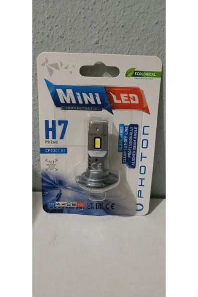 Photon H7 Mini COMPACT Led Oto Ampul Photon 2li Set 2ADET - 4