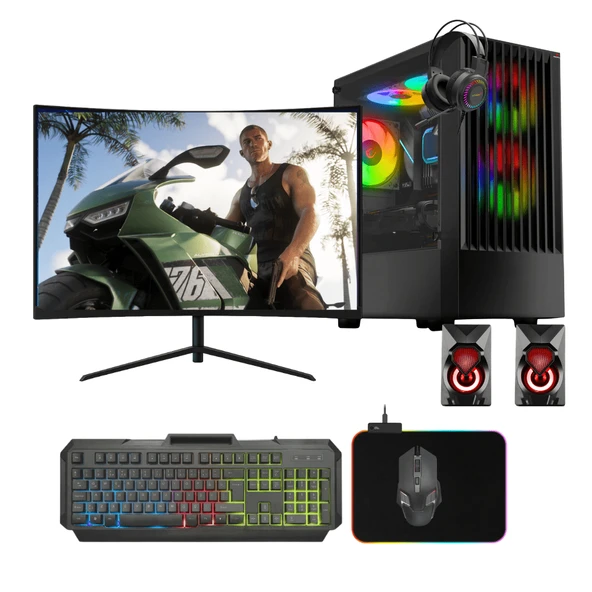 Gaming Pc intel i7 6700 (6.Nesil) 16Gb Ddr4 1Tb Ssd 4Gb Gtx1050Ti 23.8" Oyun Bilgisayarı ürün görseli