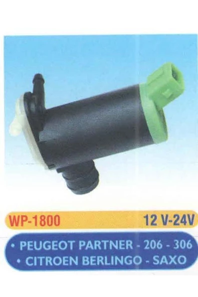 CAM SU FİSKİYE POMPASI ÇİFT ÇIKIŞ PARTNER BERLINGO 206SAXO EMA WP1800