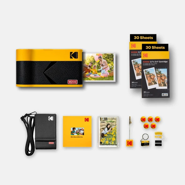 Kodak Mini 2 ERA Sarı 2.1X3.4 + 60 Yaprak + Aksesuar Kiti
