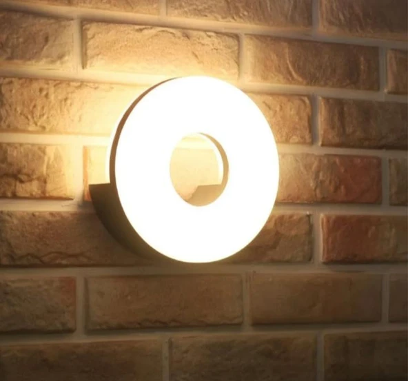 Elektrikle Çalışır, 10 Watt, 3000 Kelvin Led Aplik, İç ve Dış Mekan, Bahçe Duvar Armatürü, Led Aplik - 8
