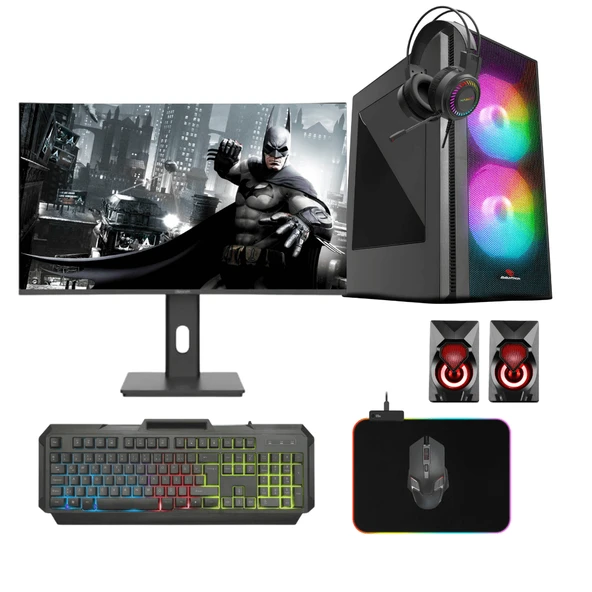 Gaming Pc intel i5 9400 (9.Nesil) 16Gb Ddr4 1Tb Ssd 8Gb Rx580 27" Oyun Bilgisayarı ürün görseli