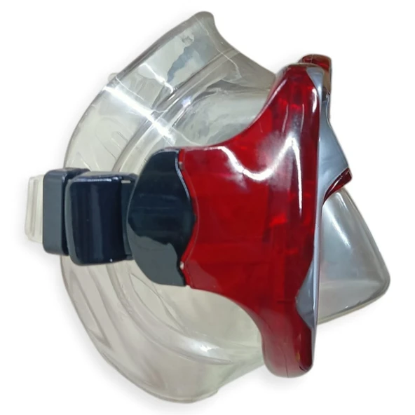 Star Diving Temper Camlı Dalış Maskesi Yetişkin - 51710-KIRMIZI - 3