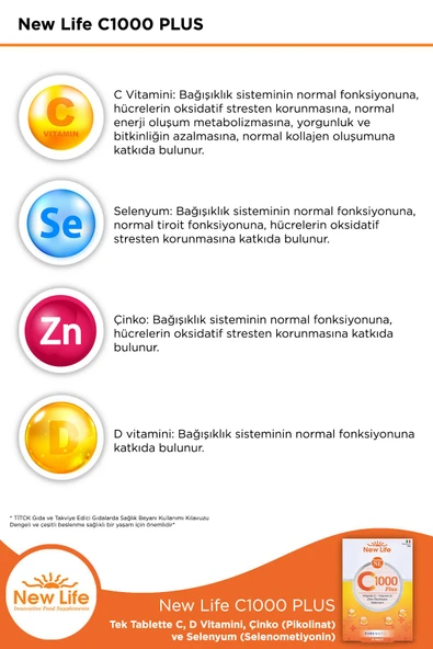 New Life C 1000 Plus 30 Tablet 2 Adet - 4