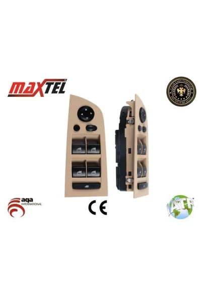 Maxtel ÖzLina CAM KALDIRMA ANAHTARI BMW 3 SERI E90, E91 X1 BEJ SOL 61319217334