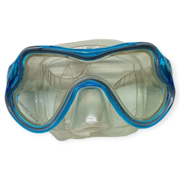 Star Diving Temper Camlı Dalış Maskesi Yetişkin - 51709-TURKUAZ - 2
