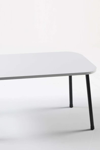 Orta Sehpa Kr Metal Ayak Beyaz - Resim 3