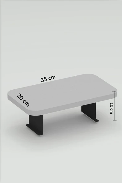 Yan Sehpa Ayarlanabilir Tepsi DİKDÖRTGEN Dekoratif Modern Yatay Dikey Koltuk Sehpası GORDİON - 5