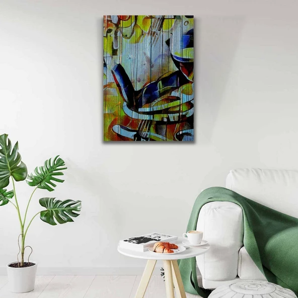 Şarap Kadehi Yağlıboya Kanvas Tablo 50 x 70 - 2