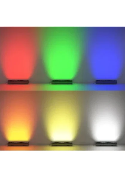 Led Wallwasher ALTIN 3X1 12 CM WALWASHER RGB LED Duvar Boyama - Walwasher - Wall Washer-Dekoratif - 2