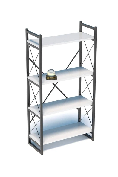 KİTAPLIK 4 RAFLI BEYAZ - 2