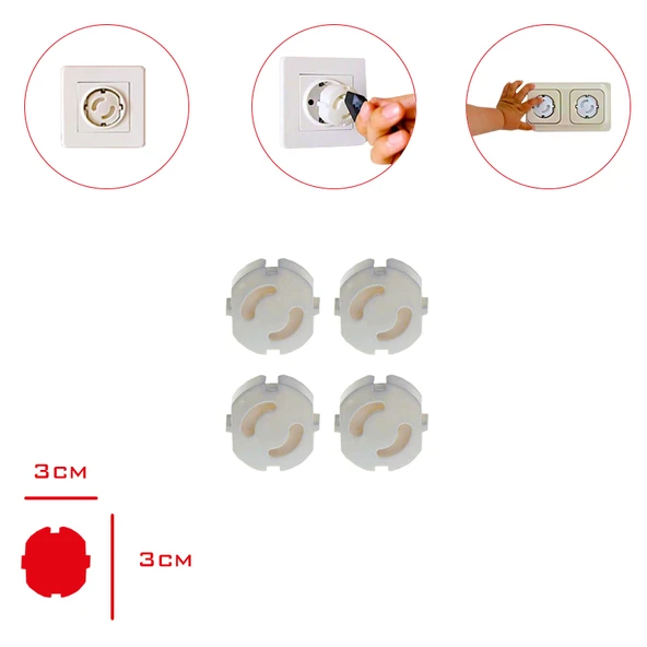 4'lü Priz Kapatıcı - Bebek Güvenlik Aparatı - 3