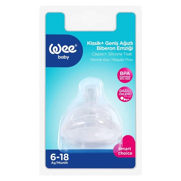 Wee Baby Geniş Ağızlı Biberon Emziği Normal Akış No:2 853 - 2