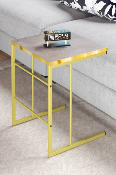 ORTA SEHPA VE ZİGON SEHPA SOLO SET GOLD GORDİON - 2