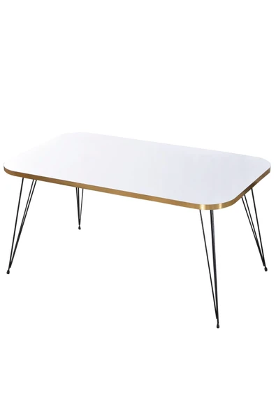 Orta Sehpa Kr Çift Gold Krem Tel Ayak ürün görseli 1