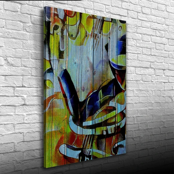 Şarap Kadehi Yağlıboya Kanvas Tablo 50 x 70 - 3