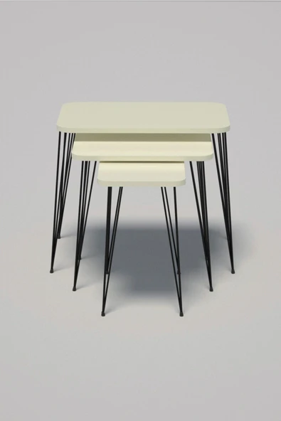 Zigon Sehpa Kr Krem Tel - 2