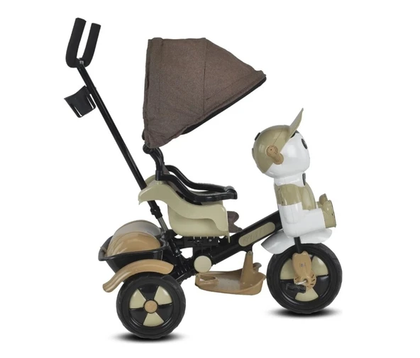 Babyhope 125a Yupi Triycle 3 Tekerli Kontrollü Bisiklet (pedli) Kahve - 2