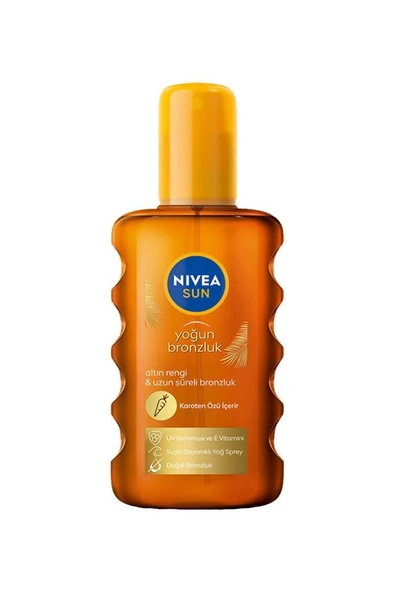 Nivea Sun Karoten Yoğun 200 ml 6 Faktör Bronzlaştırıcı Yağ