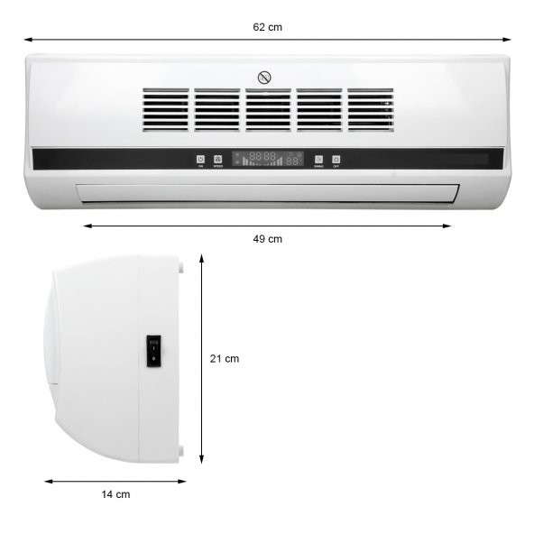 GATECH KM-1718 DUVAR TİPİ VANTİLATÖR - 2