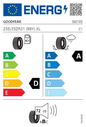 Goodyear 255/35 R21 98Y XL FP EAG F1 SUPERSPORT Oto Yaz Lastiği (Üretim Yılı: 2024) - 2