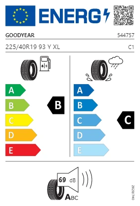 Goodyear 225/40 R19 93Y XL FP Eagle F1 Asymmetric 3 ROF (BMW*) Oto Yaz Lastiği (Üretim Yılı: 2024) - 2
