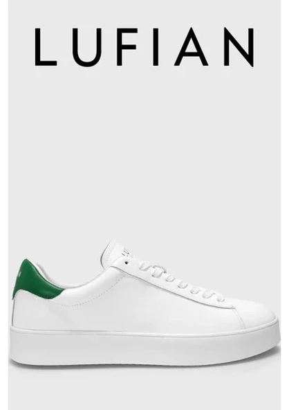 Lufian Adel Deri Sneaker Ayakkabı Beyaz - Yeşil