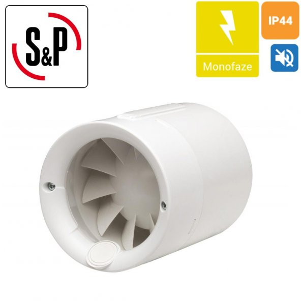 Soler & Palau Silentub 100 Sessiz Aksiyel Fan Ø 100mm dB 37.5 m³/h 100 Ortam Havalandırma Fanı Temizleme AGmair sp agm