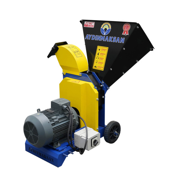 AYDINMAKSAN MDO-009E 7,5 KW MOBİL ELEKTRİKLİ DAL ÖĞÜTME MAKİNESİ (6 CM ÇAP)