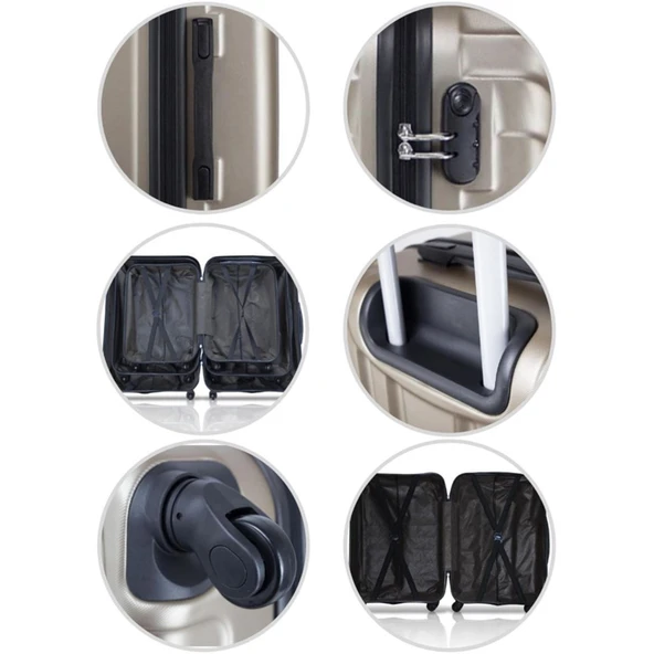 My Valice Expo ABS Siyah Küçük Boy Valiz - 3