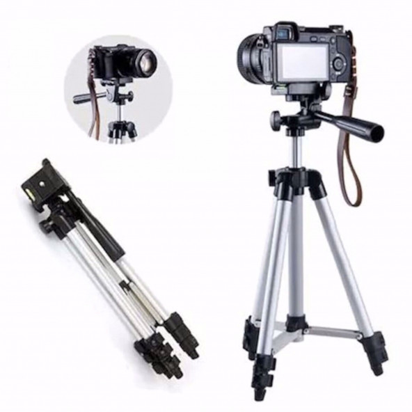 360 Derece Ayarlanabilir Profesyonel Fotoğraf Makinası Tripod 102 cm - 4