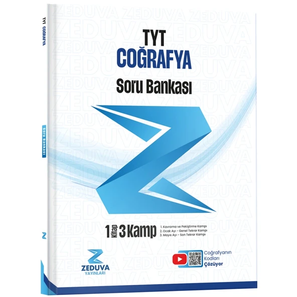 Zeduva Yayınları Coğrafyanın Kodları TYT Coğrafya 1 Kitap 3 Kamp Soru Bankası ürün görseli
