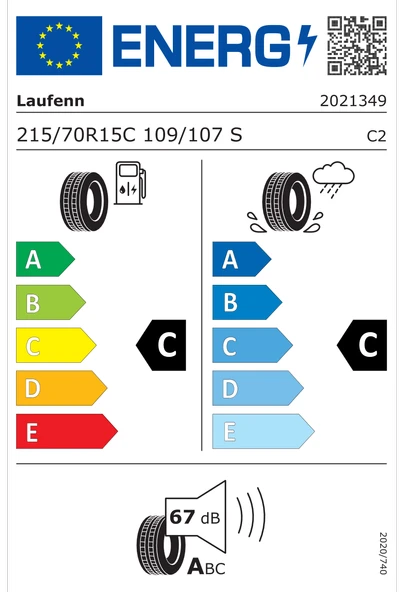 Laufenn 215/70 R15C 109/107S  X FIT VAN LV01 8PR Oto Yaz Lastiği (Üretim Yılı: 2023) - 2