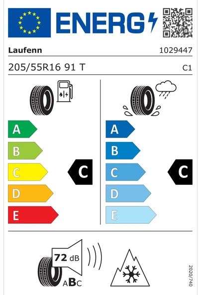 Laufenn 205/55 R16 91T  i FIT+ LW31 Oto Kış Lastiği (Üretim Yılı: 2024) - 2