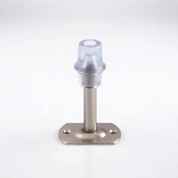 Kapı Stoperi 5 ADET Tamponu Gümüş Krom 8 cm Metal Kapı Durdurucu Tutucu Kapı Altı Üstü Kolu Stopu - 4